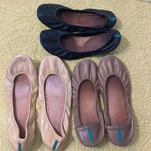 Tieks, sz 8. Worn, but not worn out. Just clearing closet space. 3 go together.